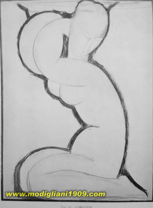 CARTATIDE (Tav. 32).
Disegno, matita nera su carta (0,65X0,59). Firmato in basso a destra. 
Londra, Collez. M.R.J. Sainsbury Esq. 
Gimpel fils Galleries, Londra, marzo 1948, Mostra di oli e disegni di A. M., cat. n. 24.
