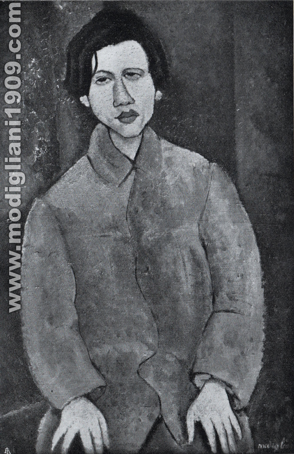 Amedeo Modigliani - Ritratto del pittore Soutine - 1917 - Parigi. Collezione J. Netter