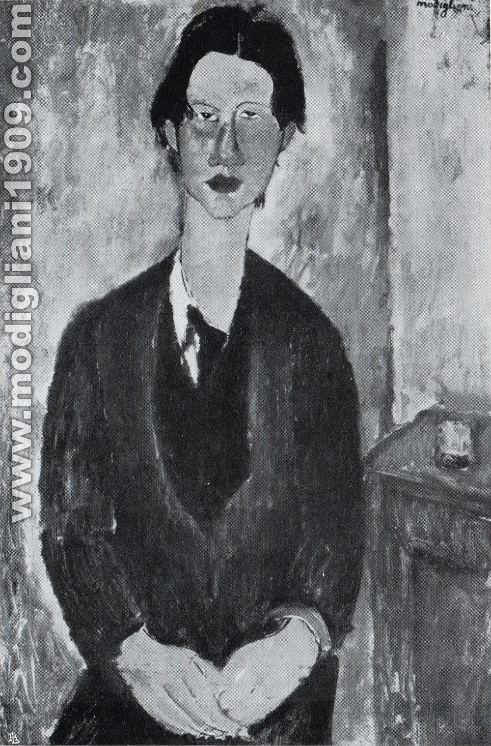 Amedeo Modigliani - Ritratto di Soutine - 1917 - New York. Collezione Chester Dale