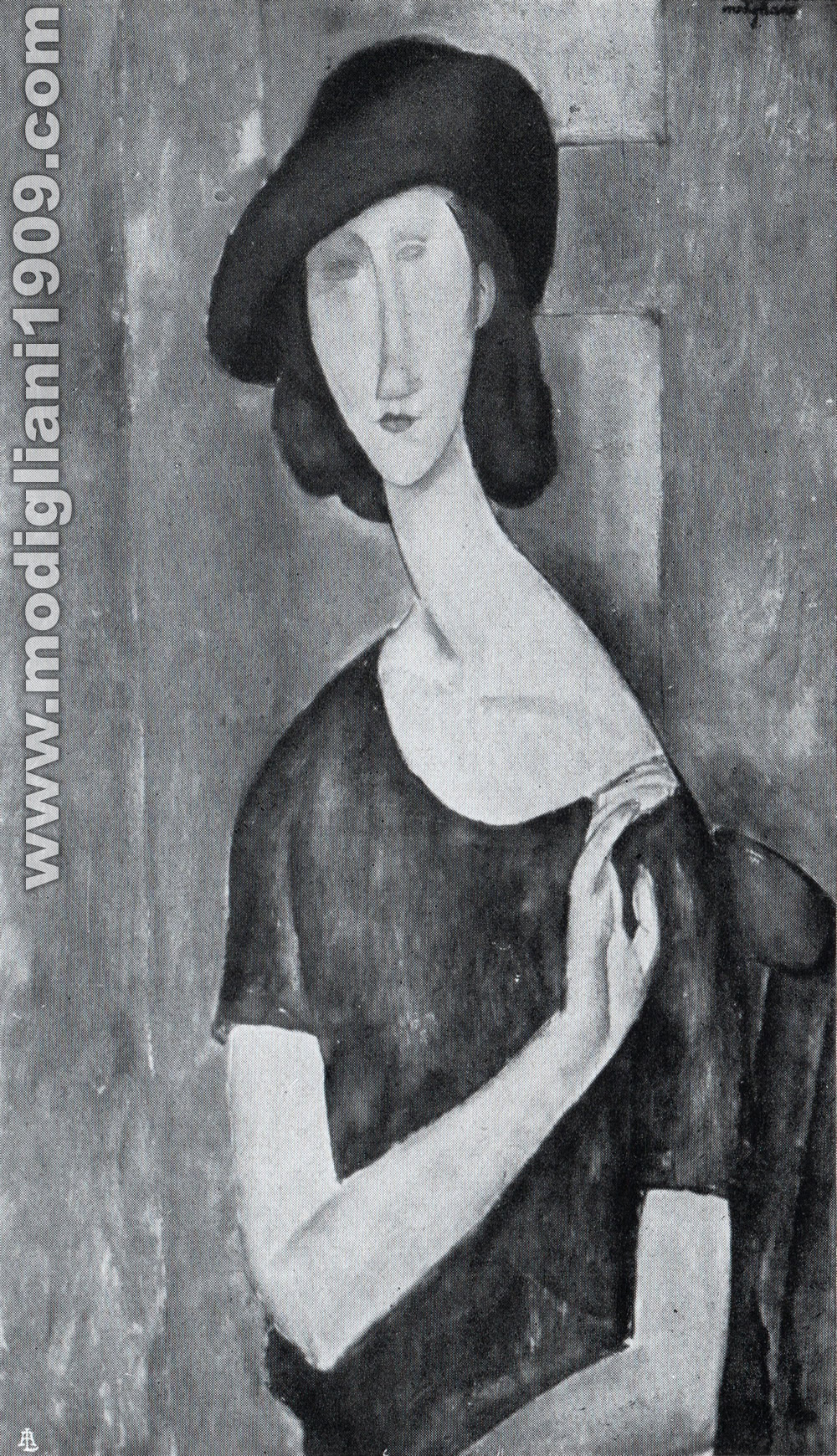 Amedeo Modigliani - Signora Hébuterne - 1917 - Parigi. Collezione vedova Guillaume