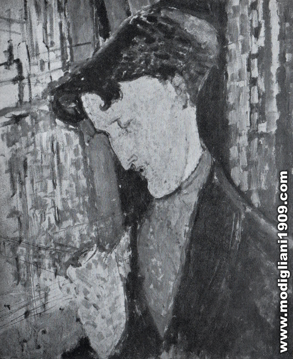 Amedeo Modigliani - Ritratto di Frank Havillard - 1914 - Milano. Collezione Gianni Mattioli