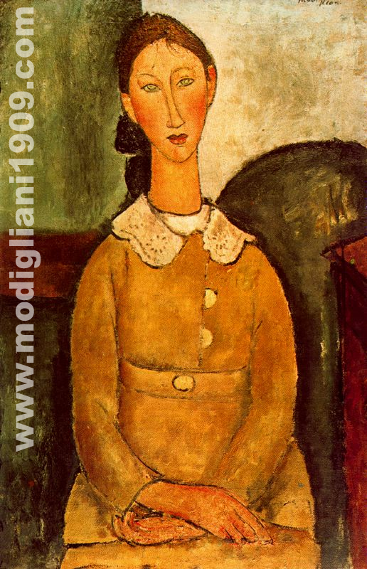 Amedeo Modigliani - Ragazza con vestito giallo 1917