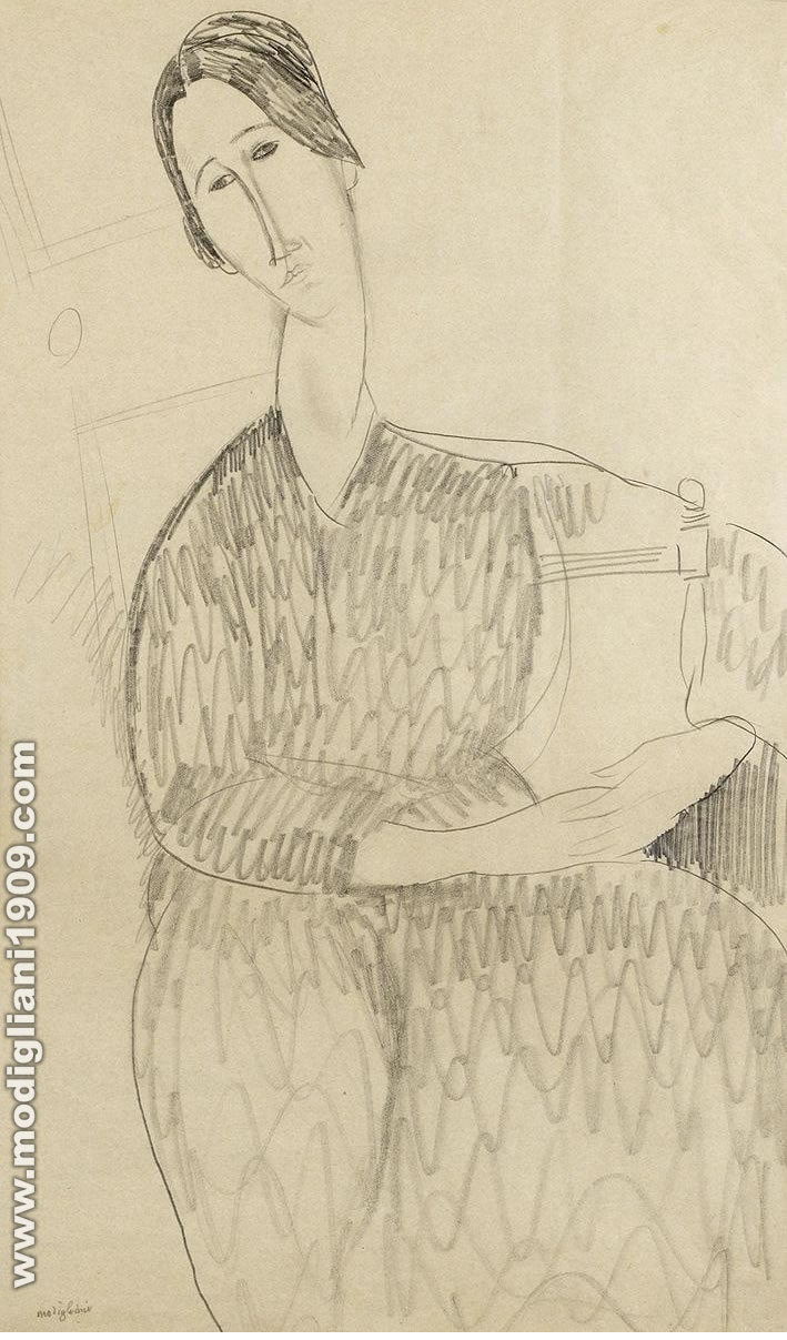 Amedeo Modigliani - Ritratto di Hanka Zborowska 1918