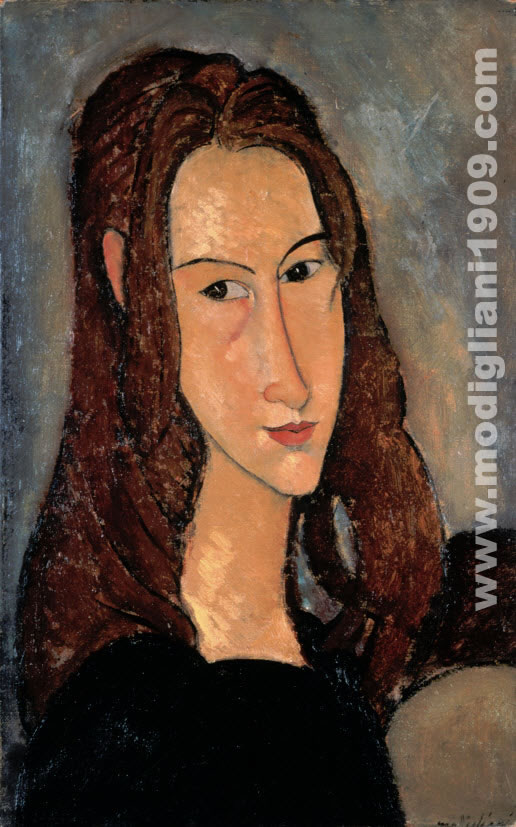Amedeo Modigliani - Ritratto di ragazza dai capelli rossi (Jeanne Hébuterne) 1918