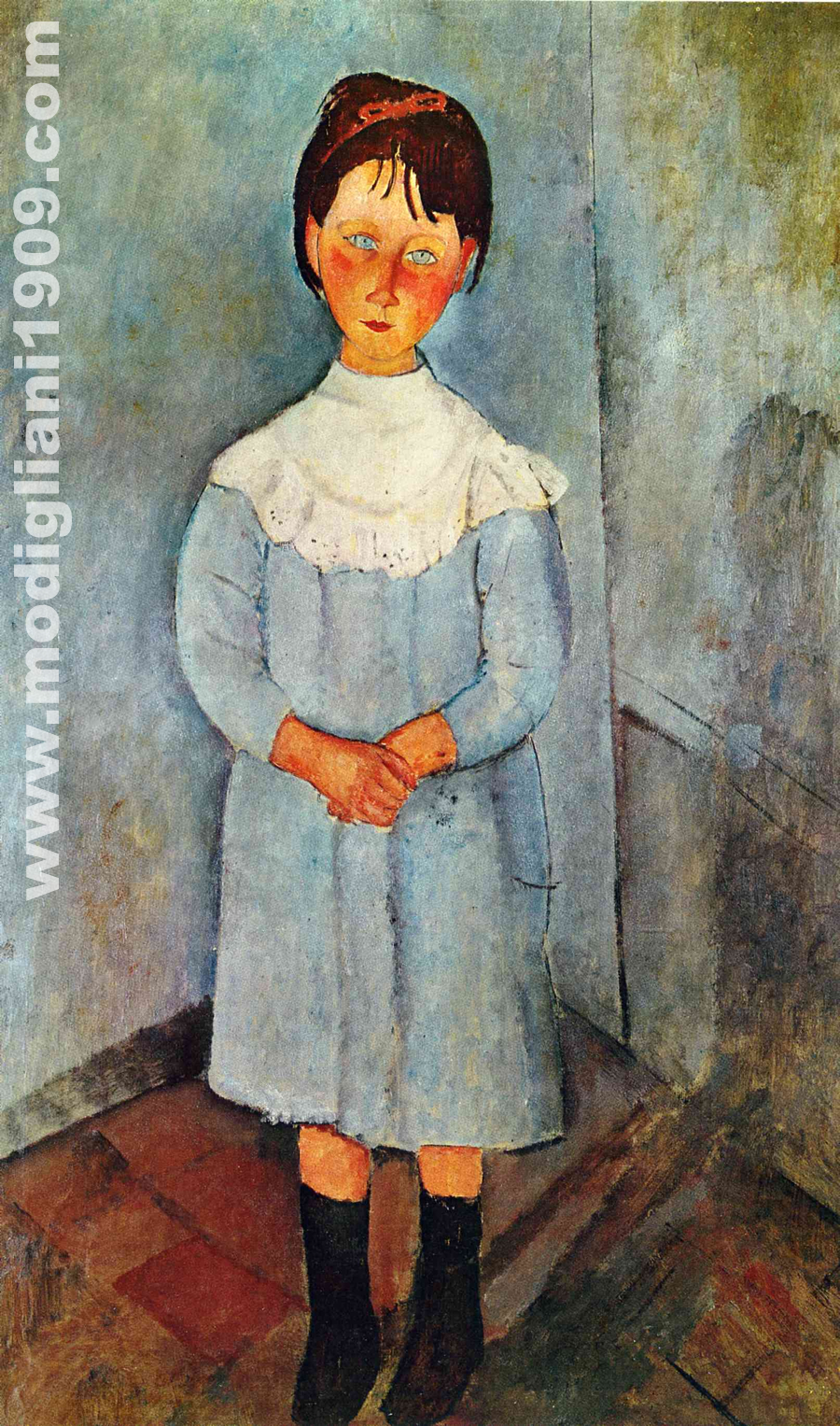 Amedeo Modigliani - Bambina in azzurro 1918