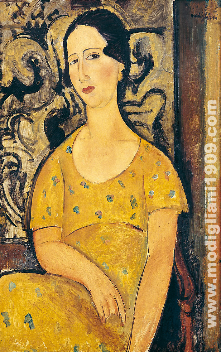 Amedeo Modigliani - Donna dal vestito giallo (La bella spagnola) 1918