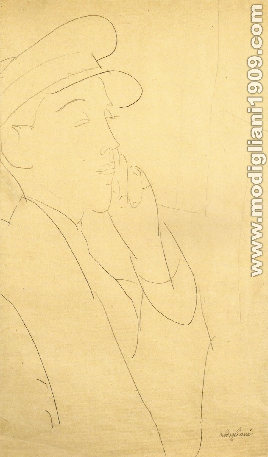 Amedeo Modigliani - Ragazzo con berretto 1918