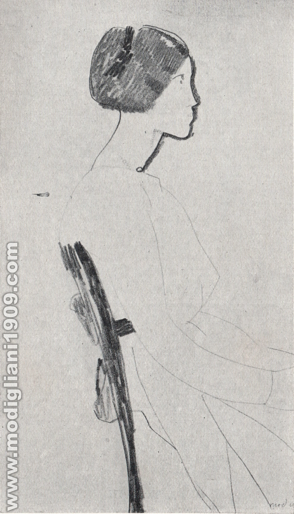 Amedeo Modigliani - Giovane - 1917 - Parigi. Collezione Zborowski