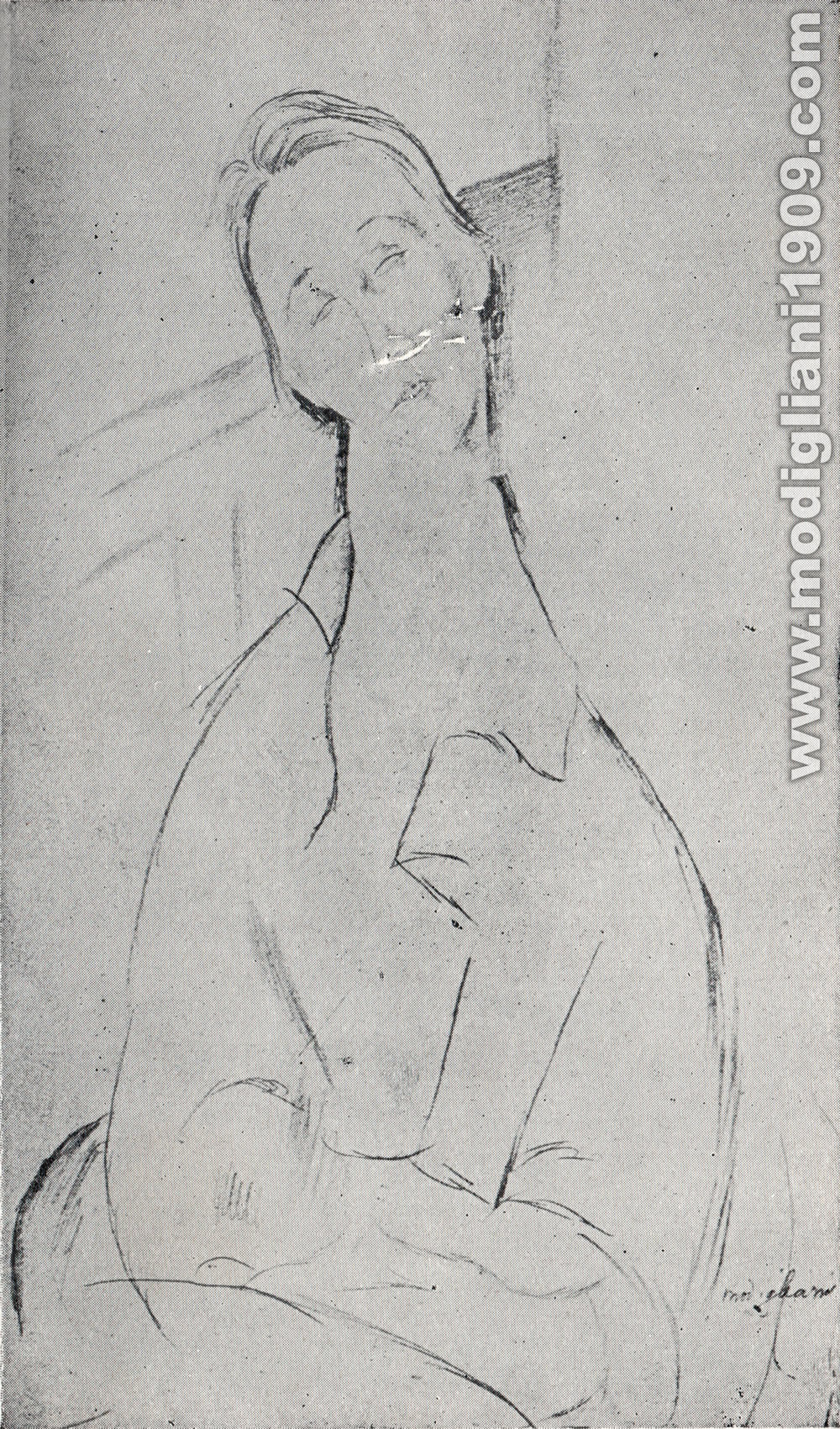 Amedeo Modigliani - Giovane donna (Lunia Czechovska) - 1918 - Parigi. Collezione Zborowski