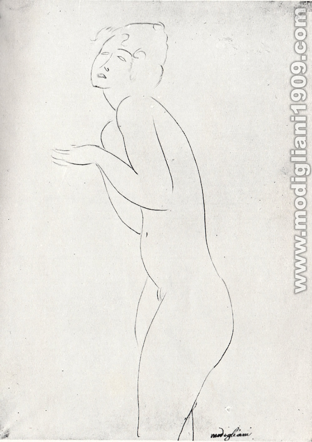 Amedeo Modigliani - Nudo - 1919 - Parigi. Arthur Pfannstiel