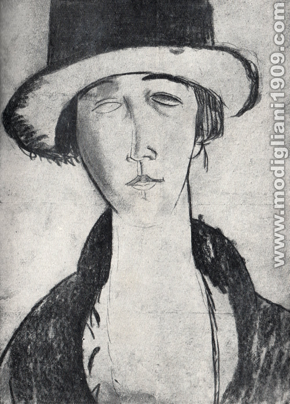 Amedeo Modigliani - Ritratto - 1917 - Parigi. Collezione Zborowski