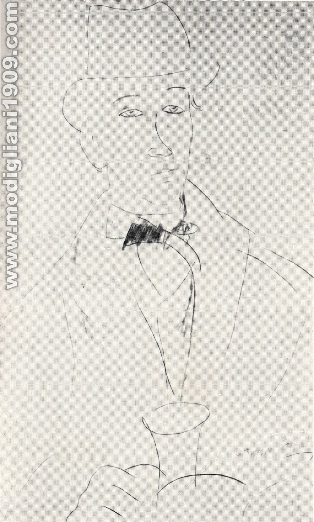Amedeo Modigliani - Ritratto di Othon Friesz - 1918 - Parigi. Collezione Zborowski