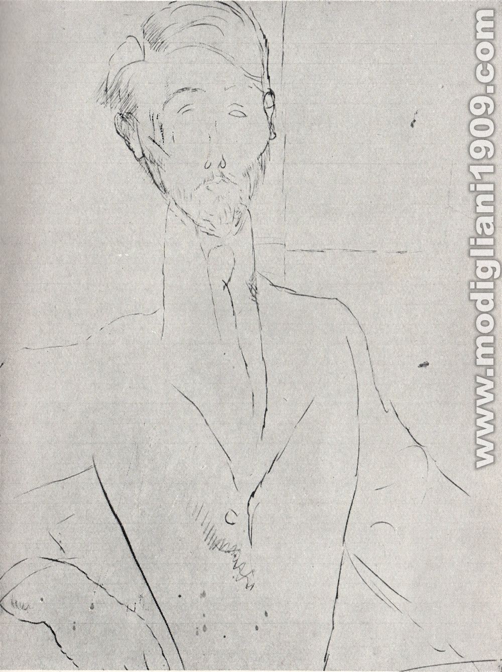 Amedeo Modigliani - Ritratto di Zborowski - 1918 - Parigi. Collezione Zborowski