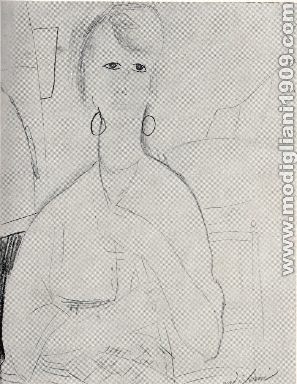 Amedeo Modigliani - Ritratto di donna - 1918 - Parigi. Collezione Zborowski