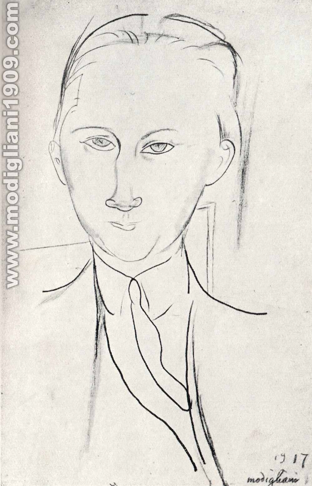 Amedeo Modigliani - Ritratto d'un pittore - 1917 - Parigi. Collezione Zborowski