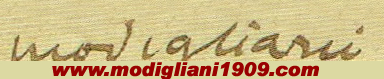 Firma di Modigliani nella lettera a Paul Alexandre - 1910
