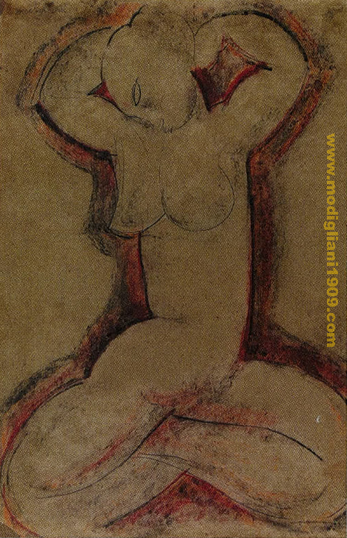 Modigliani's works on paper are even more problematic to authenticate than his paintings. This drawing of a caryatid, offered on March 8 at Swann Galleries in New York (est. $175-200,000), was dated circa 1912-14 and accompanied by a letter of authentication from Parisot. Bidding stopped at $140,000.