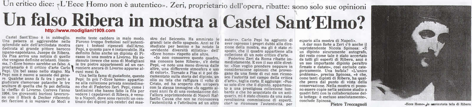 Carlo Pepi: un falso Ribera a Castel Sant'Elmo