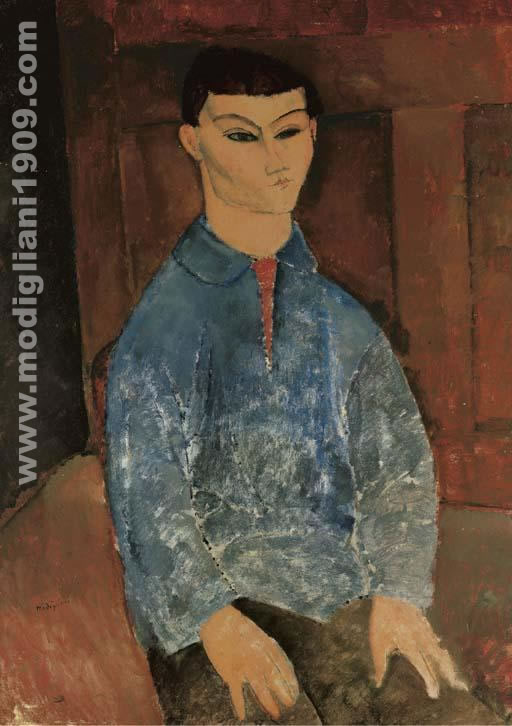 Moise Kisling seduto Amedeo Modigliani 1916