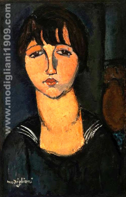 Ragazza con bavero alla marinara Amedeo Modigliani 1916