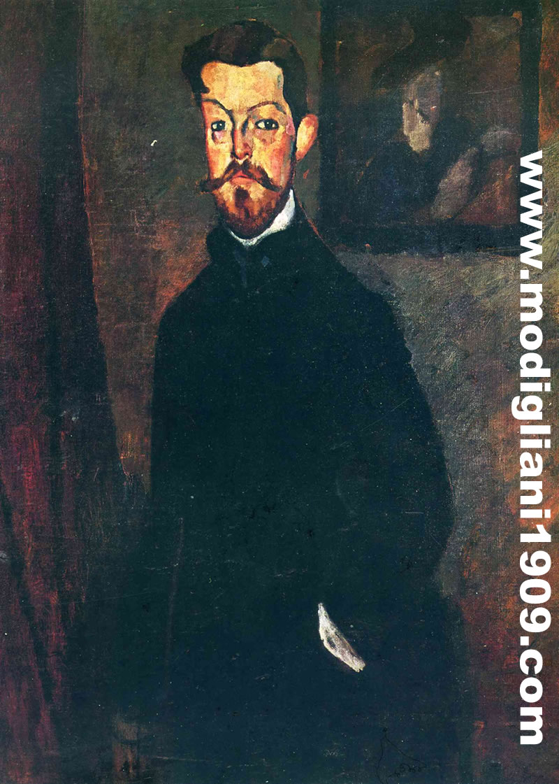 Dopo il ritratto di Alexandre padre, Modigliani eseguì uno studio - n°13 - e due ritratti dell'amico Paul - il presente e il n°15 -. I tre dipinti, eseguiti in casa dello stesso Paul, hanno sul fondo l'abbozzo de L'Ebrea