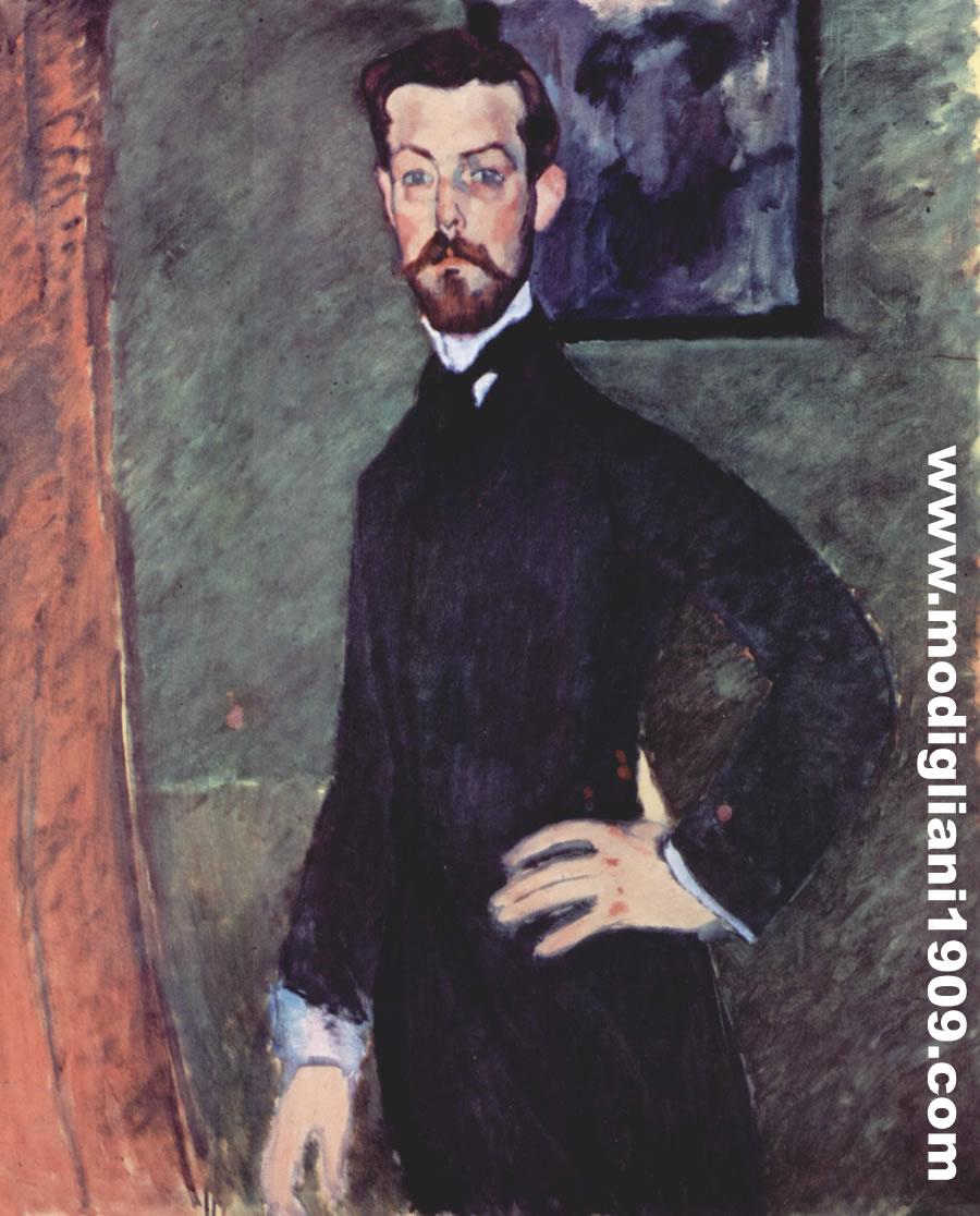 Amedeo Modigliani - Paul Alexandre su fondo verde