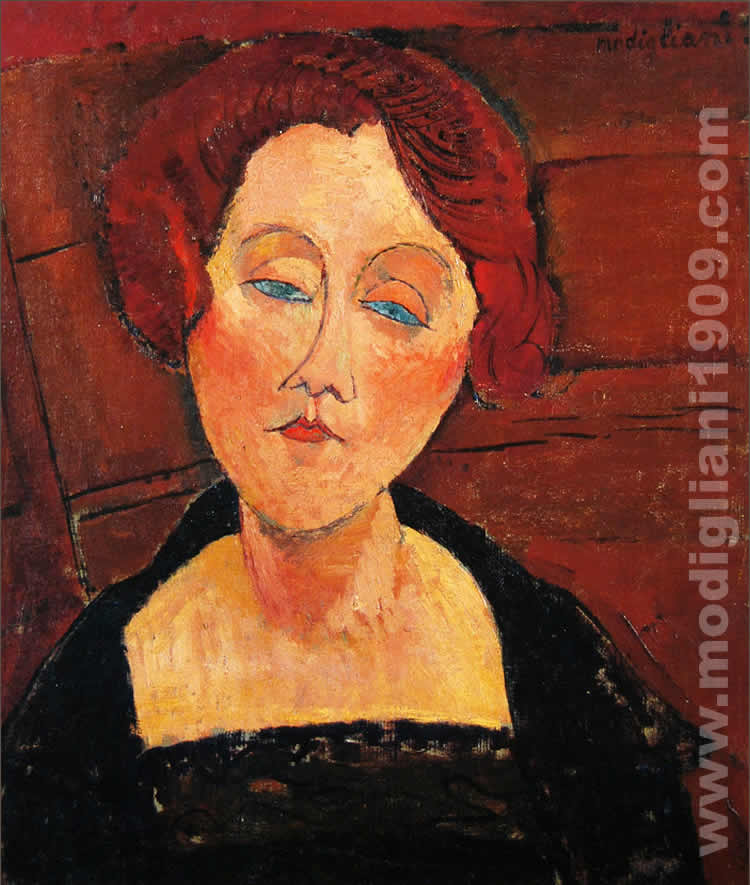 La rossa dagli occhi azzurri Amedeo Modigliani 1917