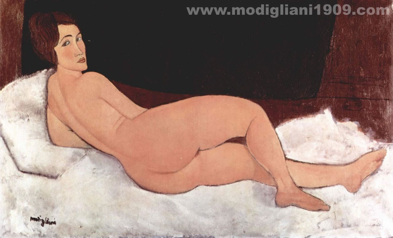 Nudo sdraiato sul fianco sinistro Amedeo Modigliani 1917