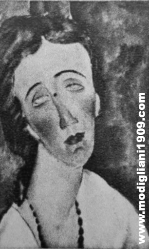 Busto di donna con collana Amedeo Modigliani 1917