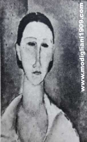 Testa di Hanka Zborowska Amedeo Modigliani 1918