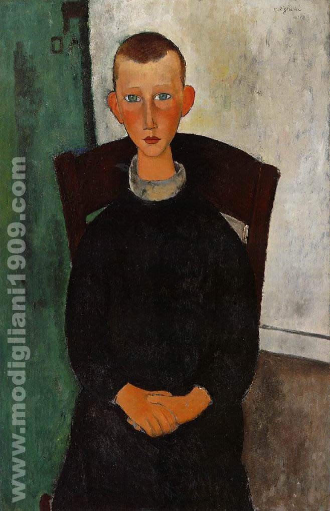 Giovinetto seduto (il figlio del portinaio) Amedeo Modigliani 1918