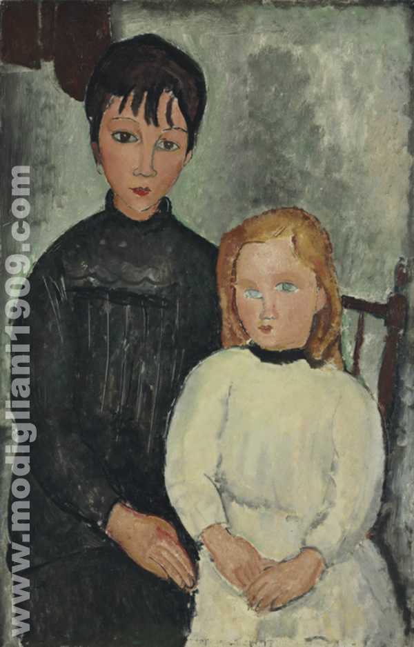 Due bambine Amedeo Modigliani 1918