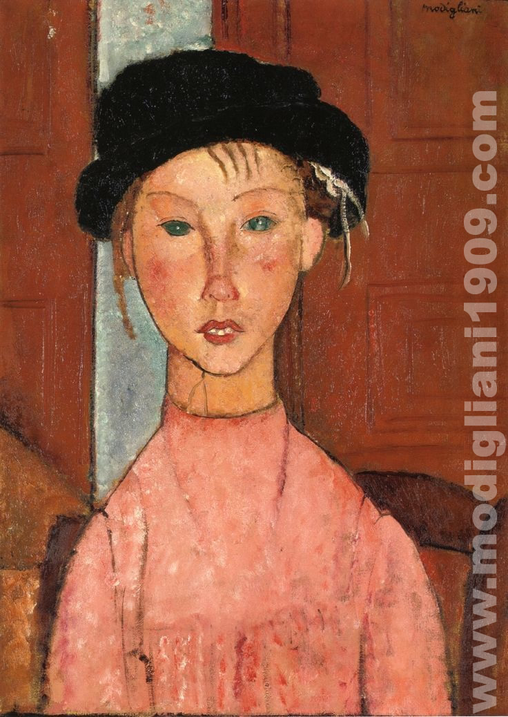 Bambina con berretto Amedeo Modigliani 1918