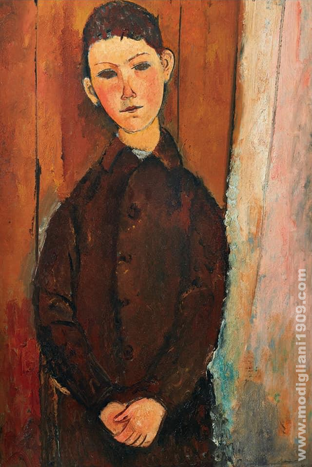 Ragazzo con le mani in grembo Amedeo Modigliani 1918