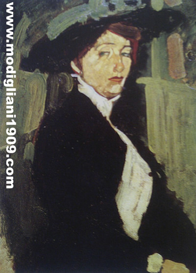 venne esposta per la prima volta nel 1958, alla mostra di Modigliani della galleria Charpentier di Parigi