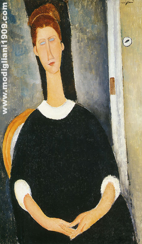 Jeanne Hébuterne su una poltrona Amedeo Modigliani 1919