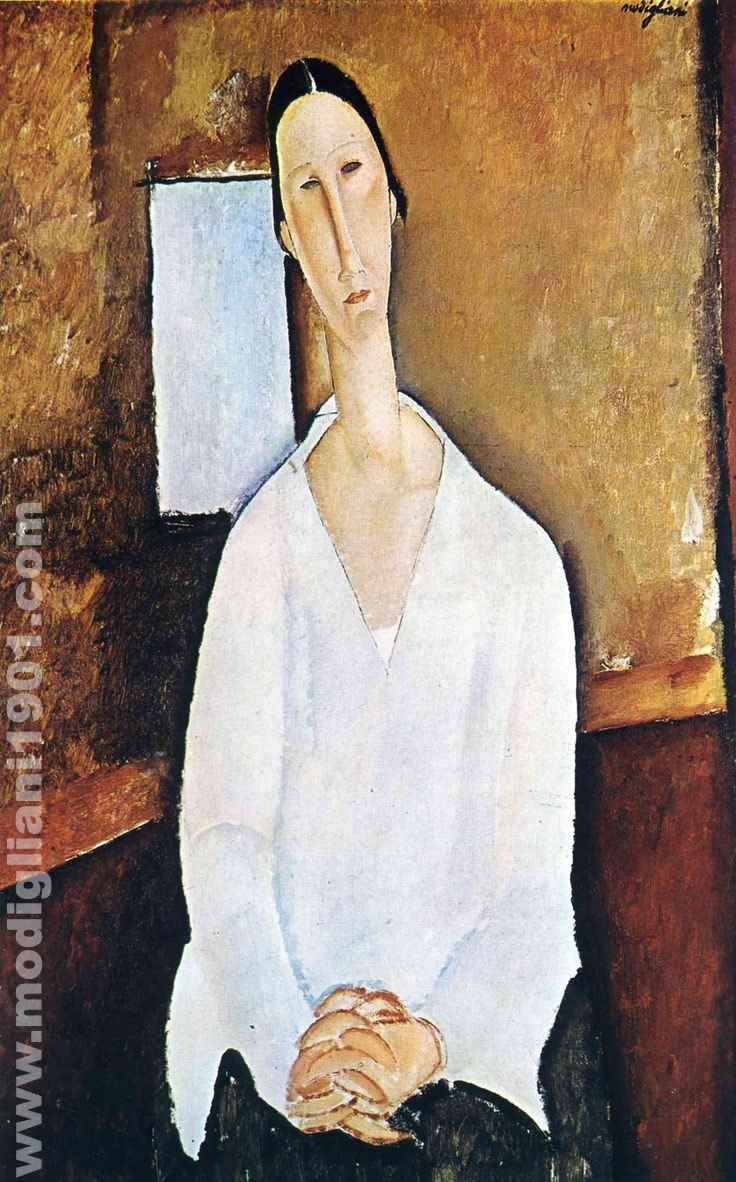 Hanka Zborowska seduta Amedeo Modigliani 1919