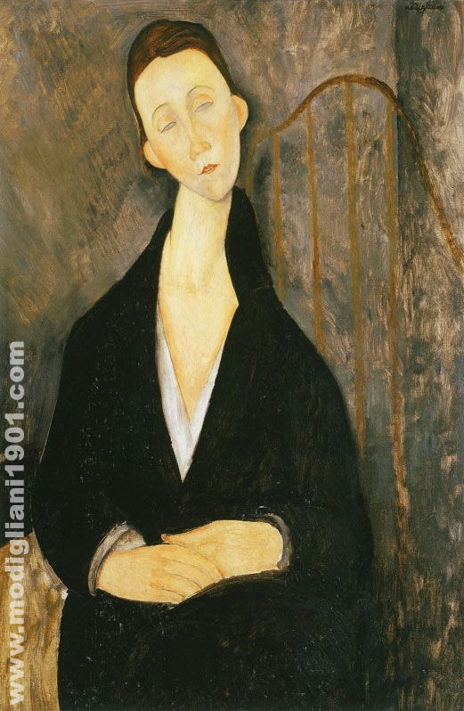Lunia Czechowska in nero Amedeo Modigliani 1919
