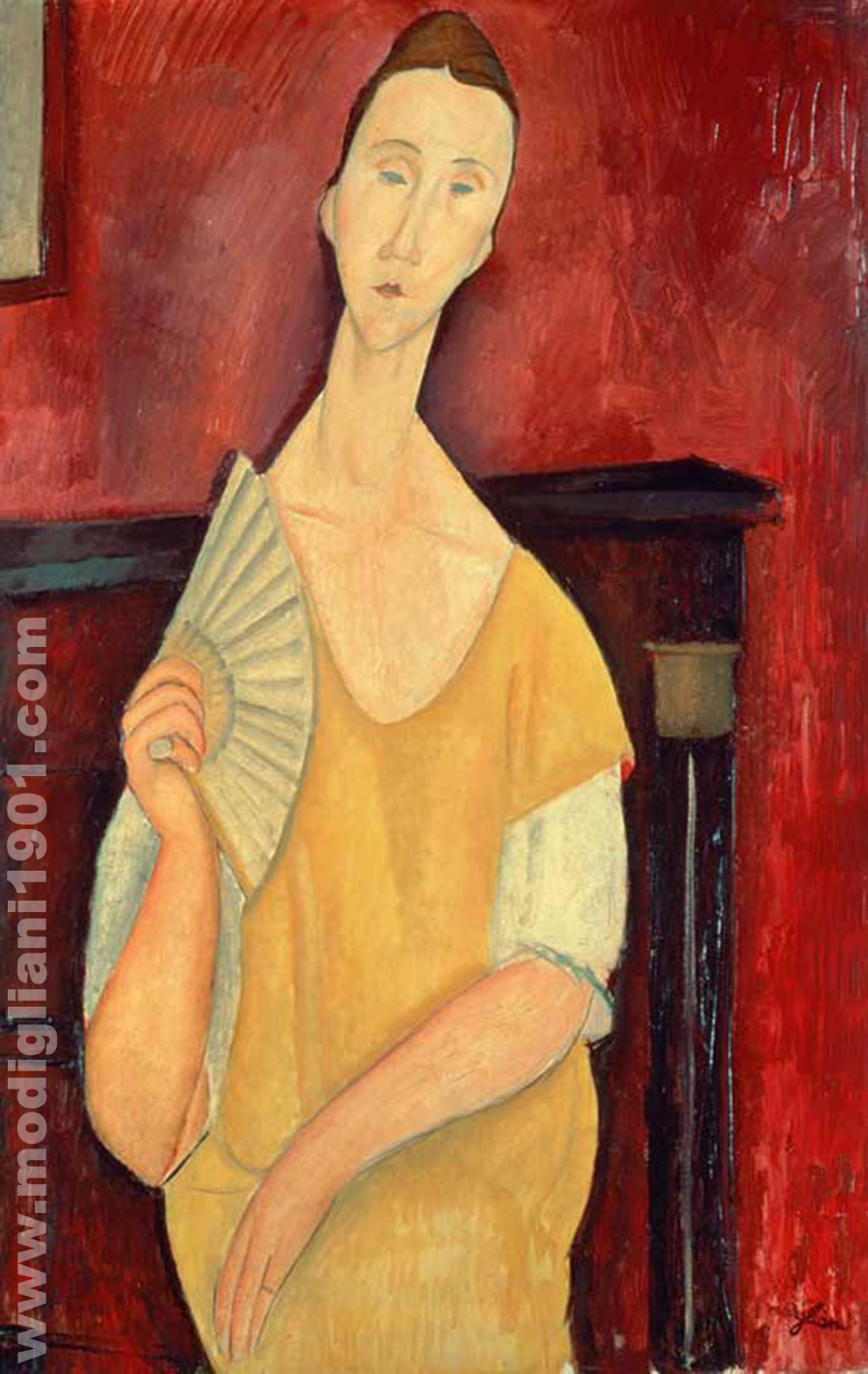 Lunia Czechowska con ventaglio Amedeo Modigliani 1919