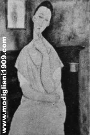 Lunia Czechowska seduta Amedeo Modigliani 1919