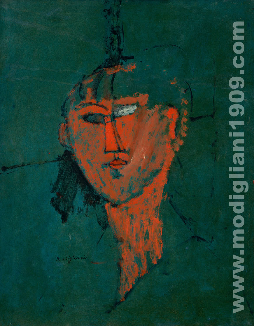 Testa di giovane rossa Amedeo Modigliani 1915