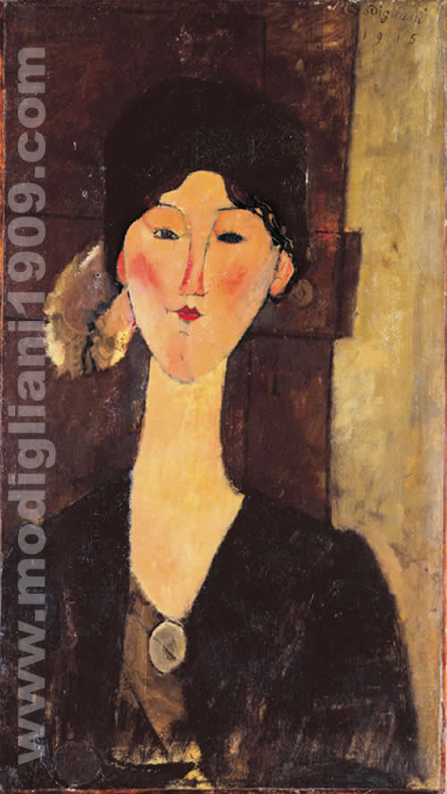 Beatrice Hastings davanti a una porta Amedeo Modigliani 1915