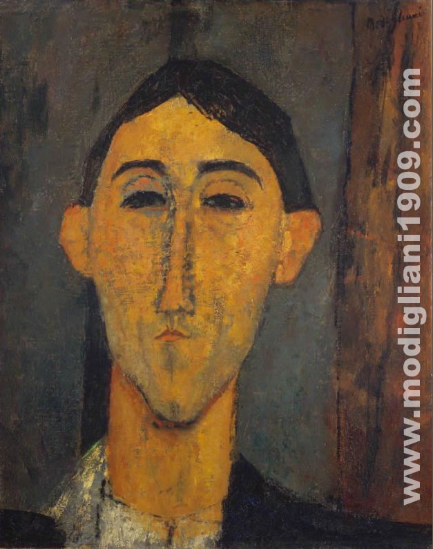 Testa d'uomo Amedeo Modigliani 1915