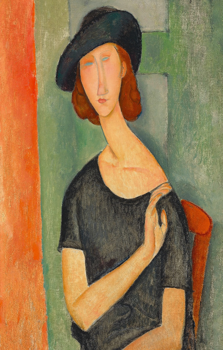Amedeo Modigliani, Jeanne Hébuterne au chapeau, 1919, huile sur toile, 92 x 54 cm COLL. PART.