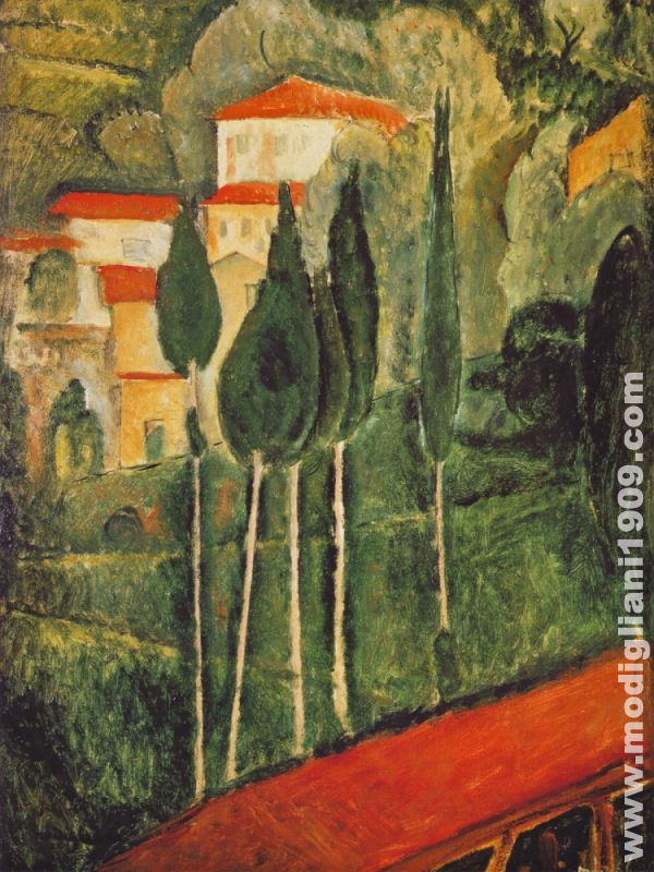 Amedeo Modigliani, Paesaggio nel Midi (1919)