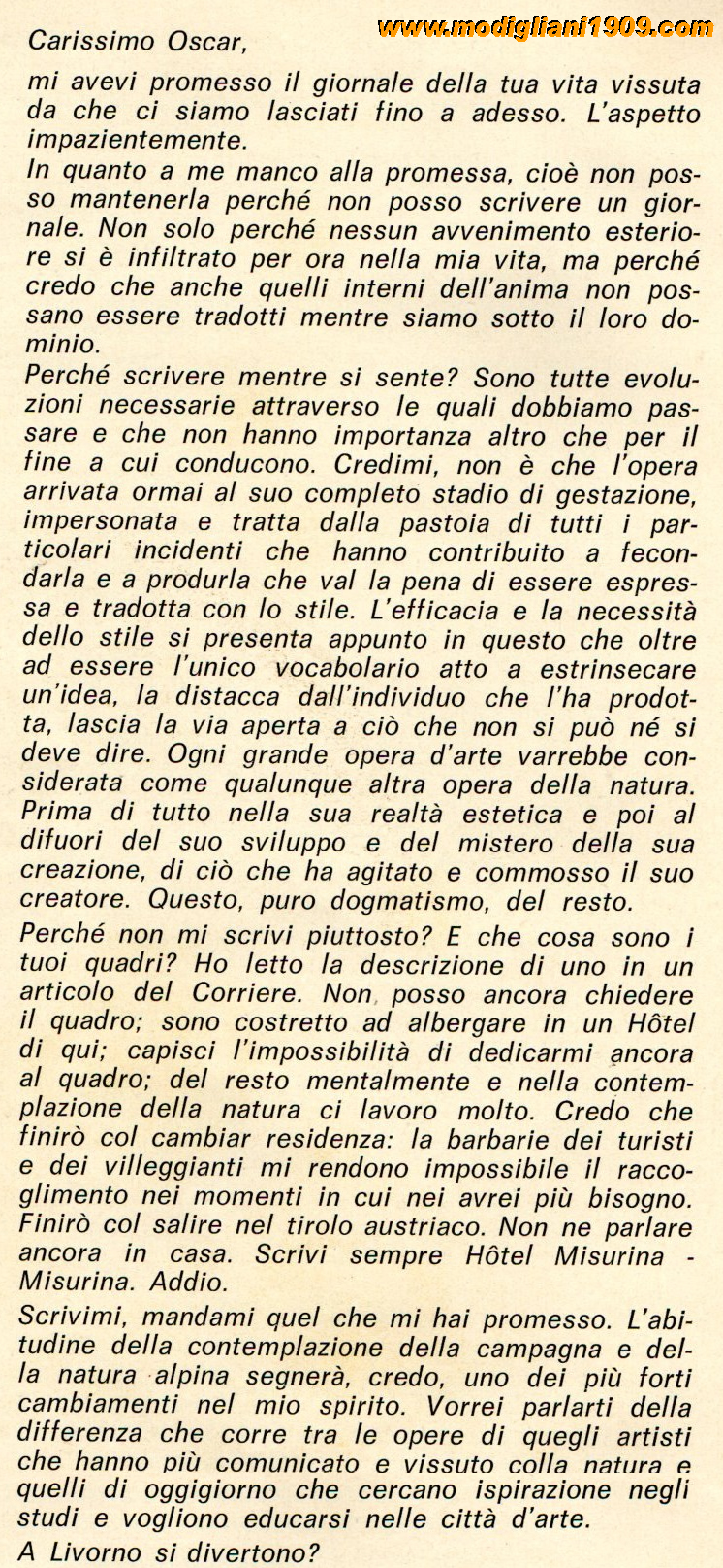 Amedeo Modigliani - Nudo - 1914 - Milano. Collezione Giovanni Sheiwiller