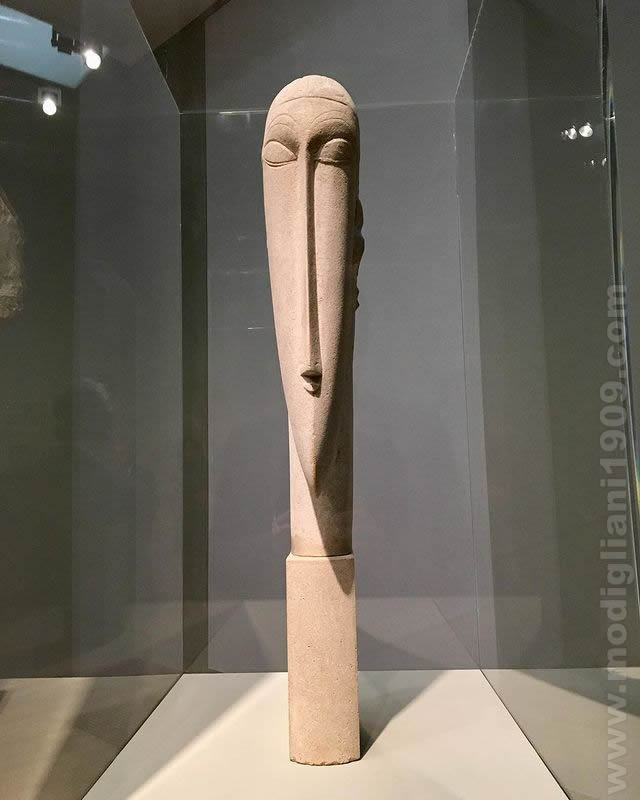 Head, Amedeo Modigliani, 1911 - 1912, Limestone, TATE MODERN LONDONo