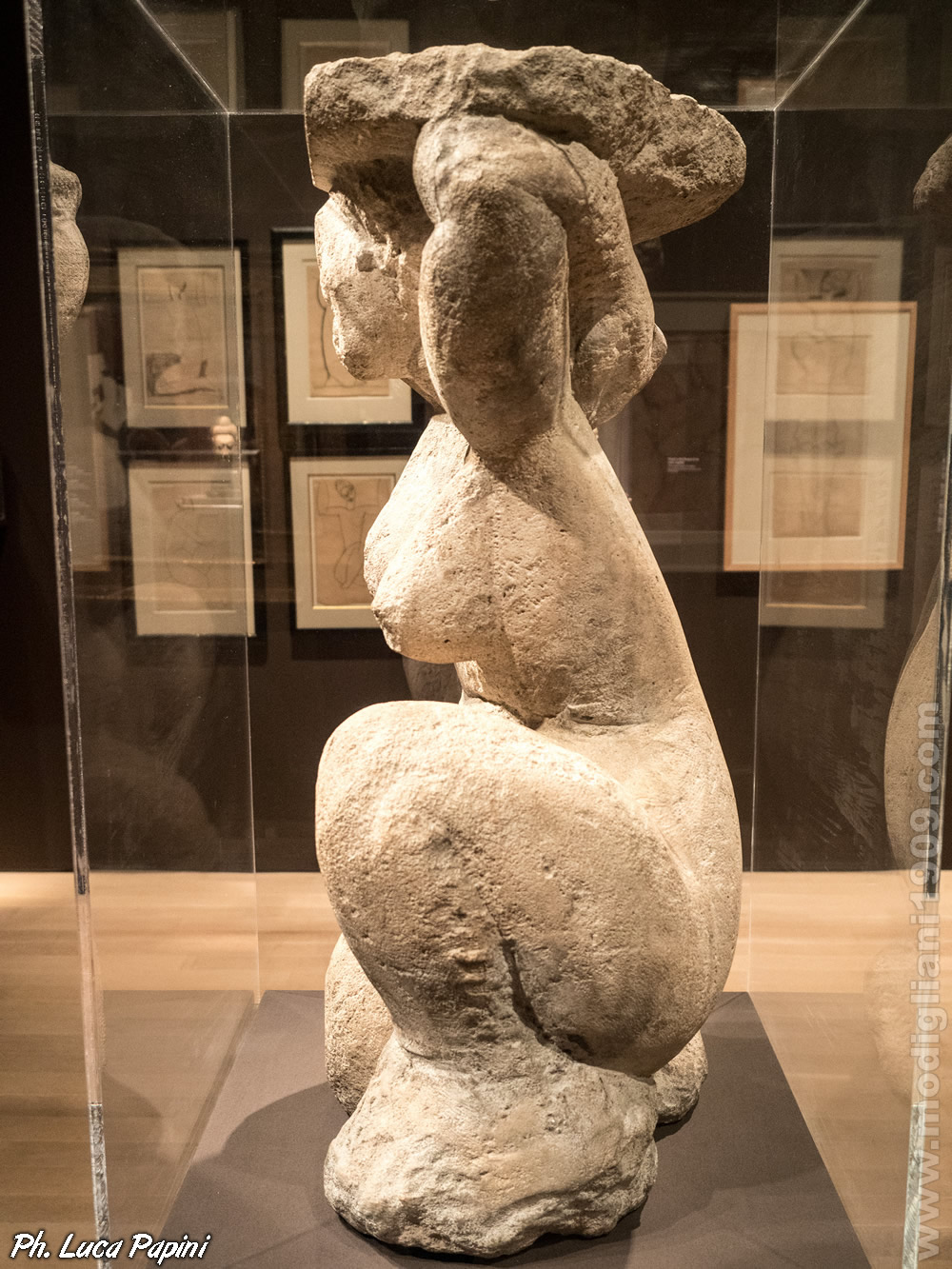 Caryatid (left side), Amedeo Modigliani, 1912, Limestone, Museum of Modern Art, New York (MoMa)