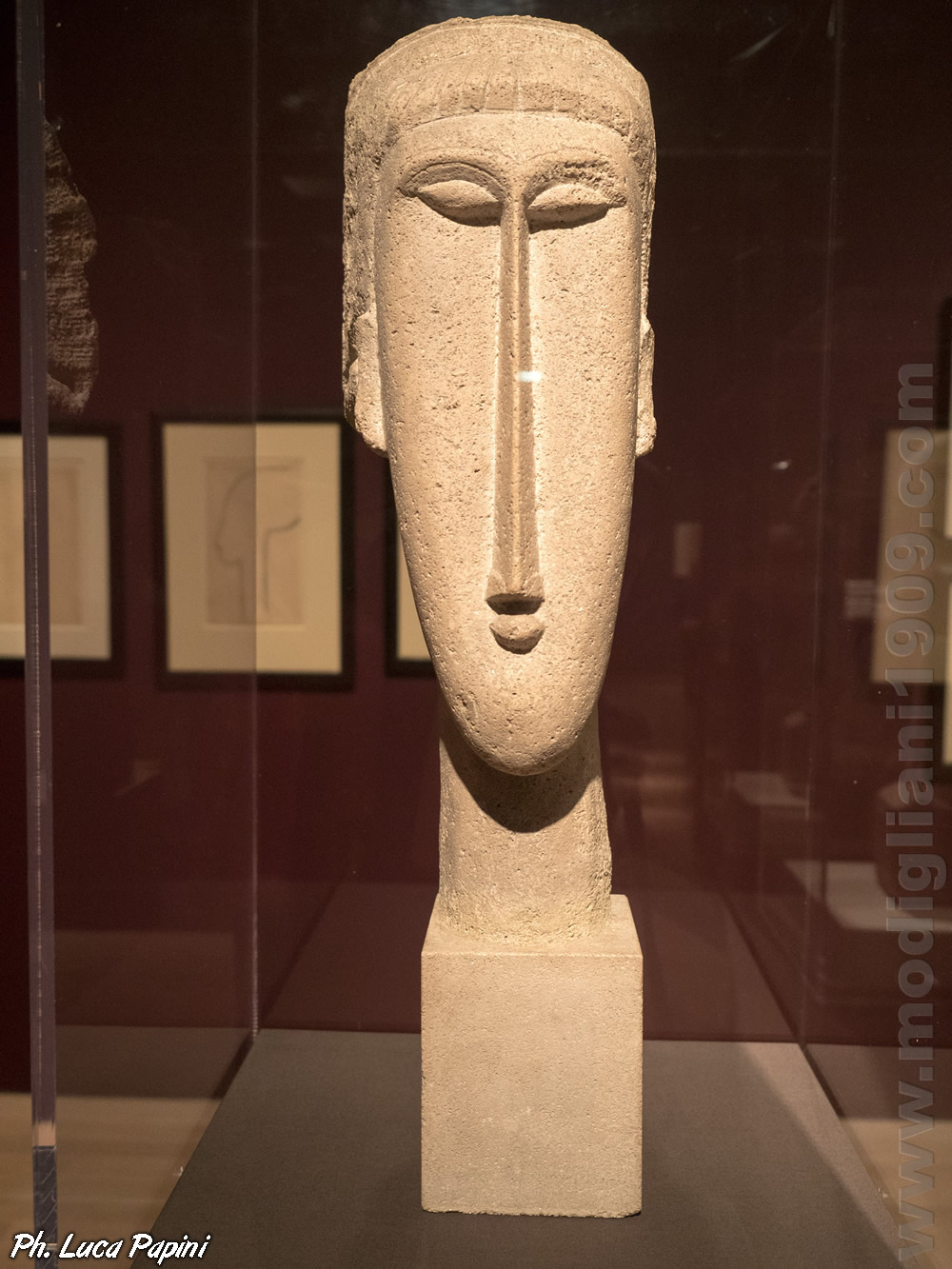 Woman's head, Amedeo Modigliani, 1911 - 1912, Limestone, National Gallery of Art, Washington, D.C. (Chester Dale Collection)