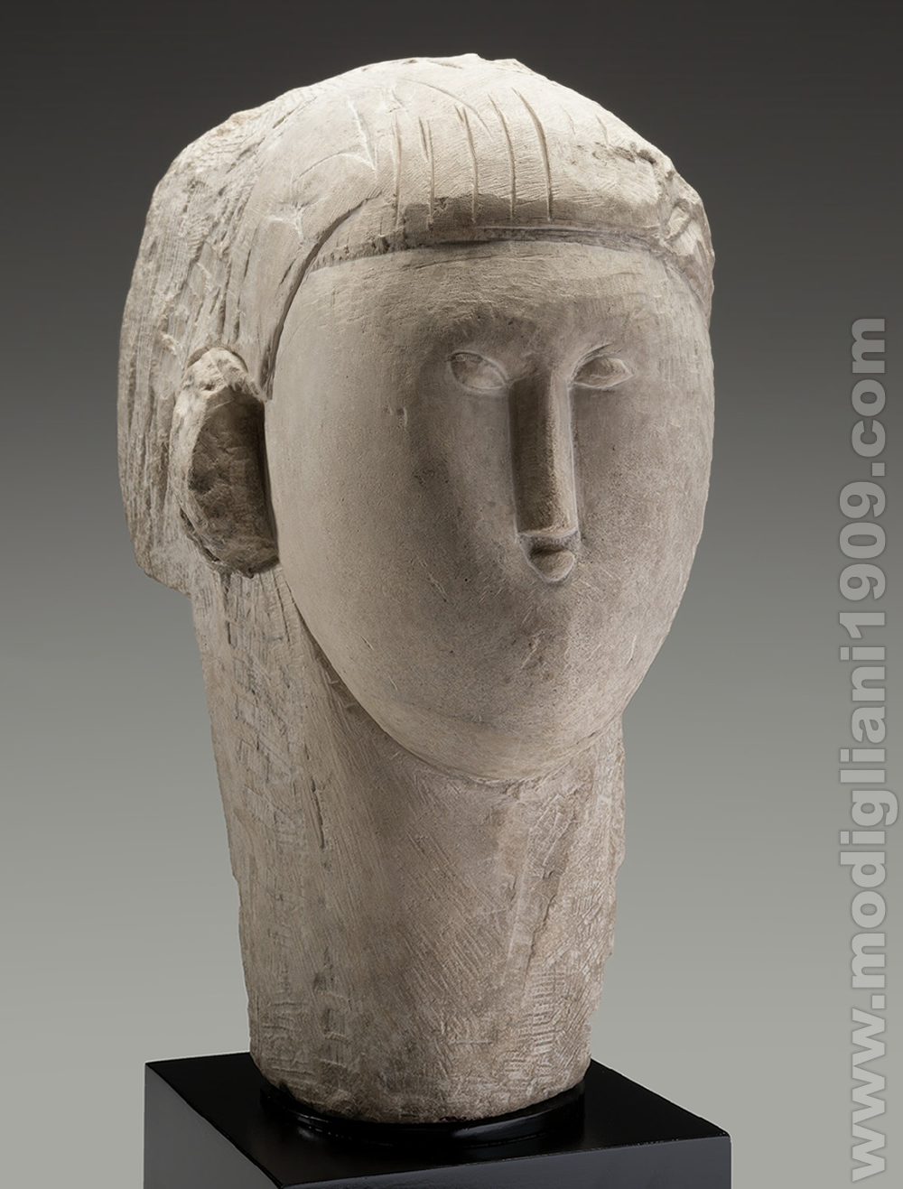 Head, Amedeo Modigliani, 1911 - 1912, Limestone, Kimbell Art Museum